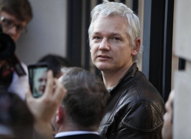 Assange photographed in London last month.