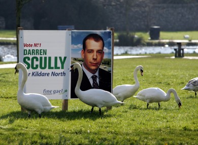 A 2005 election poster for former Naas mayor Darren Scully