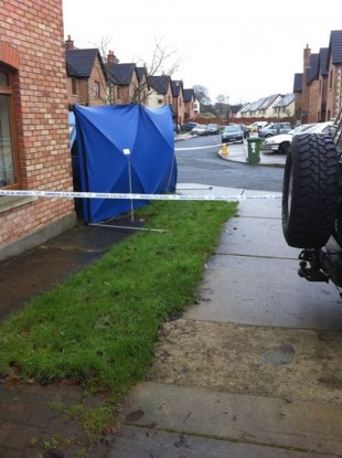 The scene in Dundalk this morning