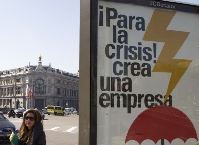 A billboard in Spain reads: