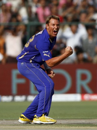 Warne playing in the Indian Premier League back in April.