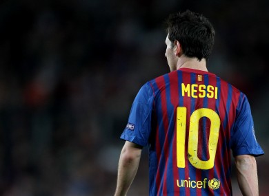 Lionel Messi, one of three nominees on FIFA's shortlist.