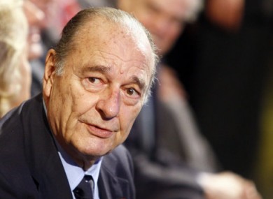 Jacques Chirac photographed in Paris in late November 2011.