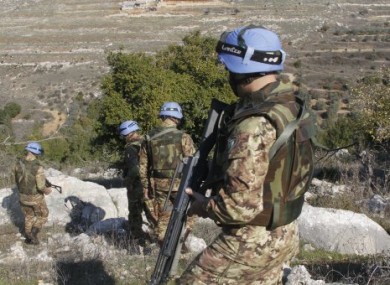 File photo of UNIFIL peacekeepers in south Lebanon.