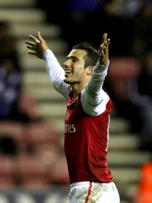 Van Persie has scored 14 goals in 14 games so far this season.