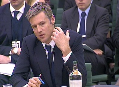 Goldsmith giving evidence today