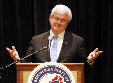 Gingrich, photographed in Virginia last week.