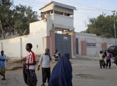 The Medecins Sans Frontieres (Doctors without Borders) compound in Mogadishu