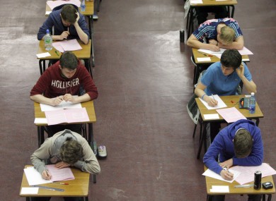 Many students take private grinds before the Leaving Cert exams
