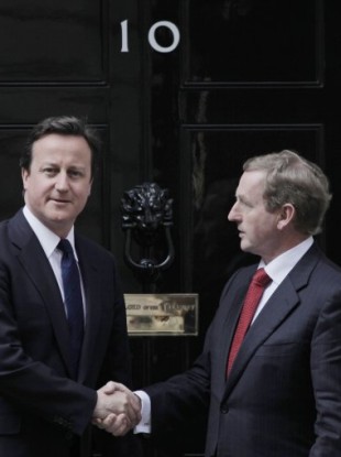 The two leaders meeting in London in April 2011.