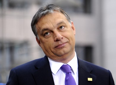 Viktor Orban has come under EU pressure for passing constitutional reforms which lessen the independence of the central bank and the judiciary.
