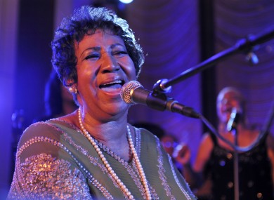 Franklin performing last October.