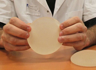 File photo of a PIP-made breast implant.