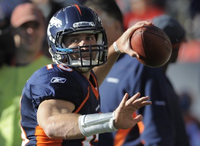 Tim Tebow's 'Hail Mary' pass - which led to an 80-yard return - is now the biggest sporting event in Twitter history.