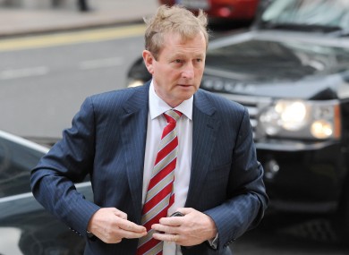 Enda Kenny arriving at today's event