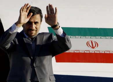 Iran's President Ahmadinejad during a recent visit Cuba.