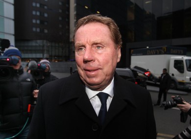 Harry Redknapp arrives at court this morning.