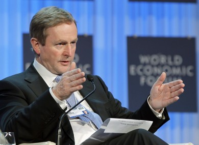 Kenny during a session at the World Economic Forum yesterday.