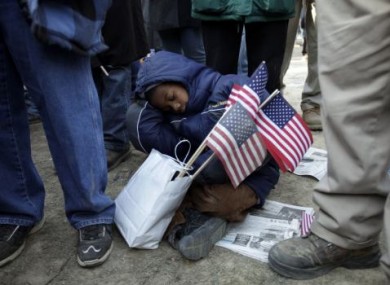 An image from Obama's inauguration in January 2009.