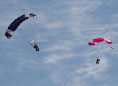 File photo of skydivers.