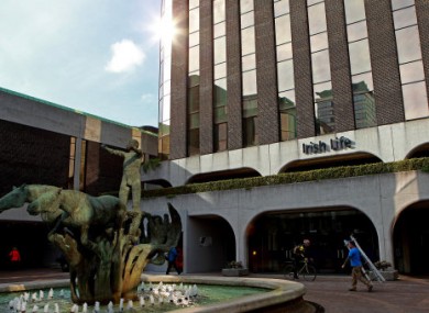 File photo of the Irish Life building in Dublin.
