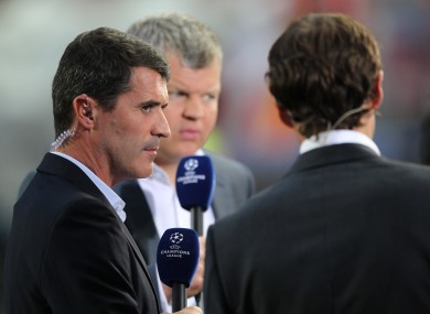 Roy Keane: currently working as an ITV pundit.
