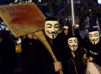 The Guy Fawkes mask has come to symbolise the Anonymous hacking movement.