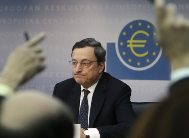 ECB president Mario Draghi: The ECB did not intervene in bond markets last week, the first time it's steered clear in six months.