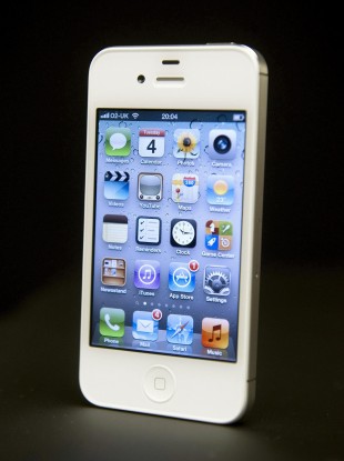 The latest Apple product, the iPhone 4S.