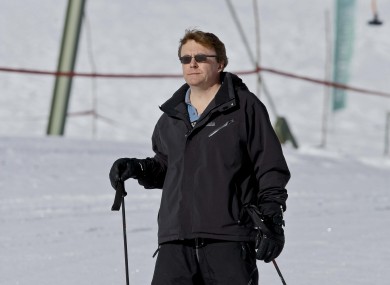 Prince Friso skiing in Austria last year