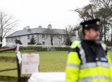 Gardaí at the scene of one of the discoveries at Ballycormack, Bagnalstown.