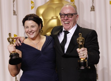 Oorlagh and Terry George are the first parent-and-child pair to share an Academy Award.