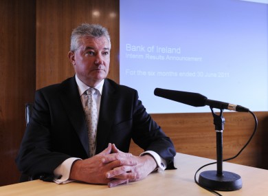 Bank of Ireland chief executive Richie Boucher said 2011 was a