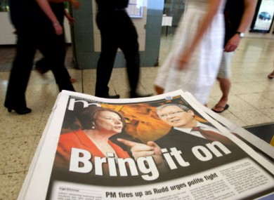 Gillard has a fight on her hands following fighting words from Rudd.
