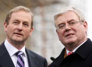 Hopeful: The Taoiseach and Tánaiste at Leinster House last December.