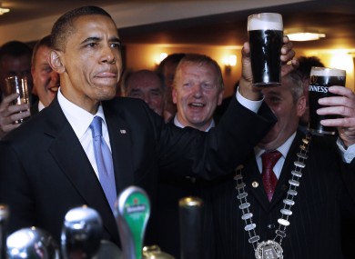 Sláinte Mr President...