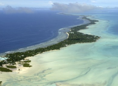 File photo of Tarawa atoll, Kiribati.