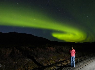 Okay, so it's not Donegal (it's Alaska) but there is some chance of catching a glimpse of the Northern Lights in the northern skies tonight.