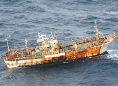 The fishing boat drifting 278km from the Canadian coast
