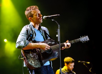 Coldplay's Chris Martin: the band may yet have a chance to play Slane 2012, thanks to a legal tweak by Phil Hogan.