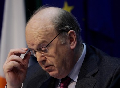 Michael Noonan had openly opposed a system where the financial transaction tax did not apply to all member states.