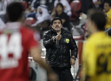 Diego Maradona: did the honourable thing.