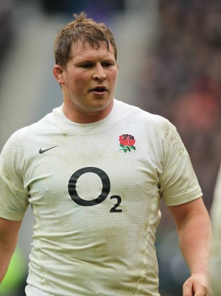 Hartley playing for England.
