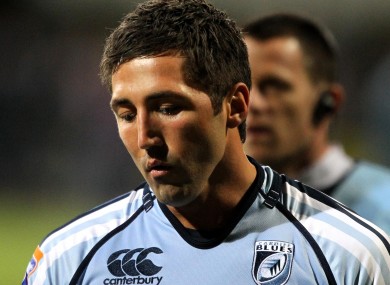 Henson leaves the Fir Hill pitch on Friday night.