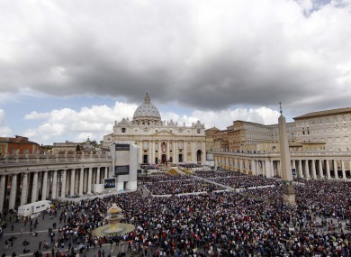 Over 100,000 people attended Easter Sunday Mass in St Peter's Square this morning.