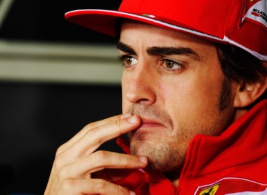 Fernando Alonso of Ferrari: not happy with Bahrain tactics.