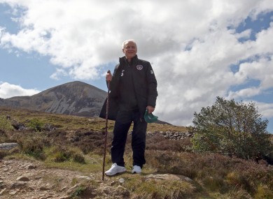 Trap spoke to reporters at Croagh Patrick yesterday.