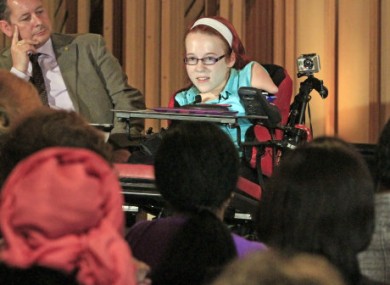 Joanne speaking yesterday in Manhattan, NYC