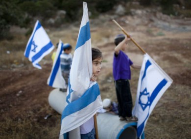 Children playing near the Kiryat Arba settlement close to Hebron in the West Bank.