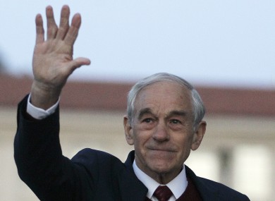 Ron Paul pictured in California last month